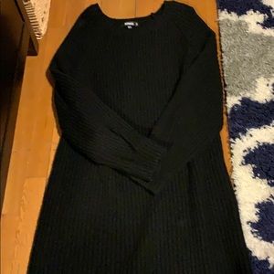 Black sweater dress